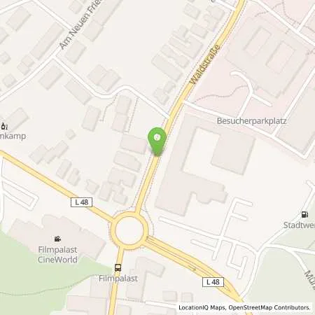 Standortübersicht der Tankstelle Betriebshoftankstelle (Automatentankstelle) in 40808 Lingen