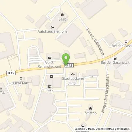 Standortübersicht der Tankstelle HEM Station in 23560 Lübeck