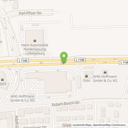 Erdgas Tankstellen Details Esso Station in 71636 Ludwigsburg
 ansehen