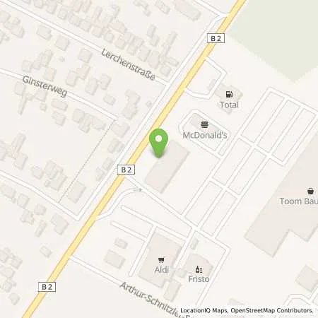 Standortübersicht der Tankstelle Total Station in 06886 Lutherstadt Wittenberg