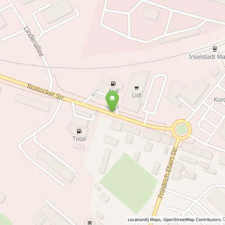 Standortübersicht der Tankstelle Total Station in 17213 Malchow