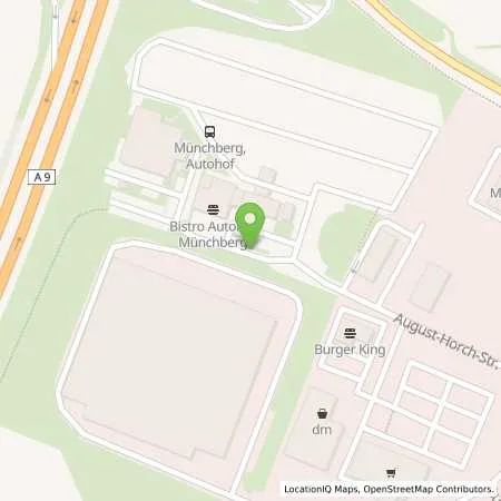 Standortübersicht der Tankstelle Esso Autohof in 95213 Münchberg