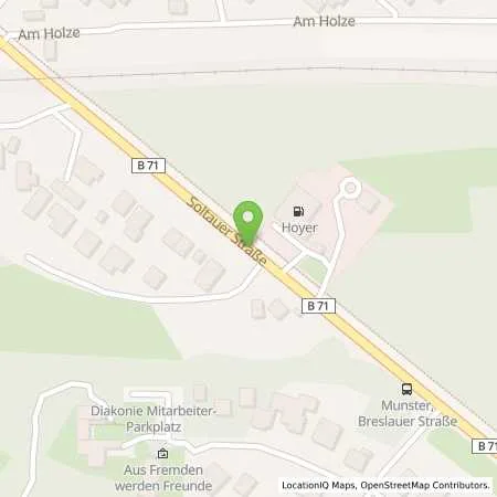 Standortübersicht der Tankstelle Freie Tankstelle am Autohaus Eitz in 29633 Munster