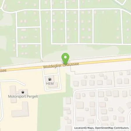 Standortübersicht der Tankstelle HEM Tankstelle in 17235 Neustrelitz