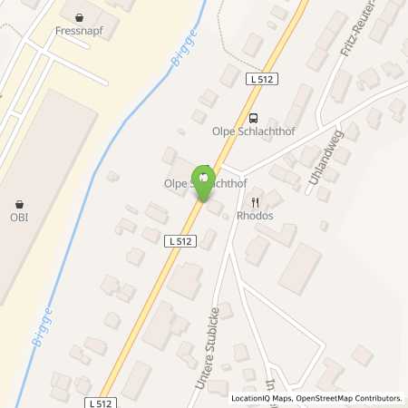 Standortübersicht der Erdgas (CNG) Tankstelle: Star Tankstelle in 57462, Olpe

