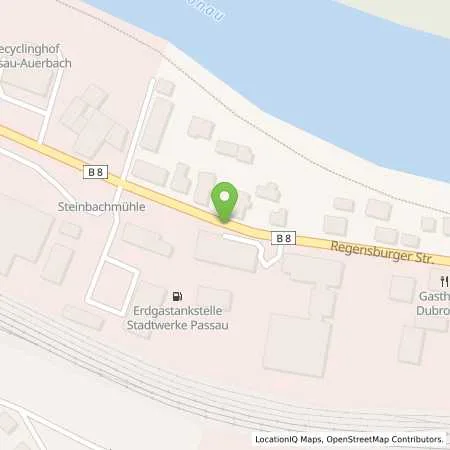 Standortübersicht der Tankstelle Betriebshoftankstelle (Automatentankstelle) in 94036 Passau