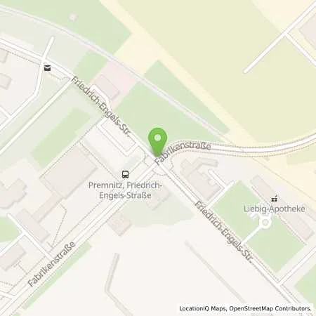 Standortübersicht der Tankstelle Betriebshoftankstelle (Automatentankstelle) in 14727 Premnitz