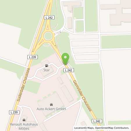 Standortübersicht der Erdgas (CNG) Tankstelle: Star Tankstelle in 06484, Quedlinburg
