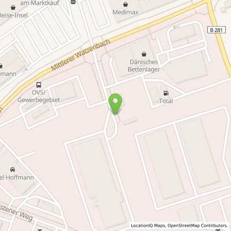 Standortübersicht der Tankstelle Busbetriebshoftankstelle (Automatentankstelle) in 07318 Saalfeld