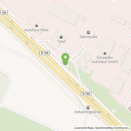 Standortübersicht der Tankstelle Total Station in 16303 Schwedt/Oder