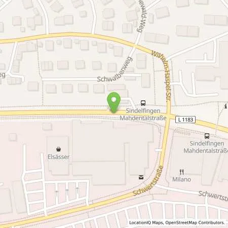 Standortübersicht der Tankstelle Esso Station (Automatentankstelle) in 71065 Sindelfingen