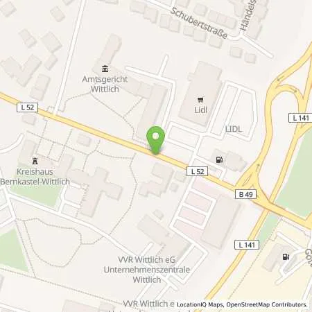 Standortübersicht der Tankstelle Aral Station in 54516 Wittlich