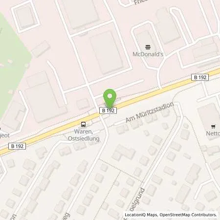 Standortübersicht der Tankstelle Team Autohof in 17192 Waren (Müritz)