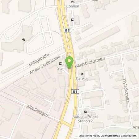 Standortübersicht der Tankstelle Aral Station in 46483 Wesel