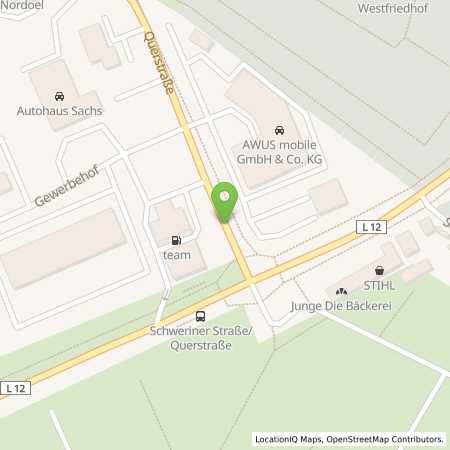 Standortübersicht der Erdgas (CNG) Tankstelle: Esso Station in 23970, Wismar
