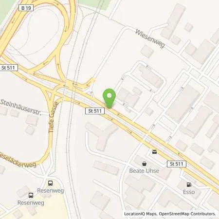 Standortübersicht der Tankstelle Aral Station in 97084 Würzburg