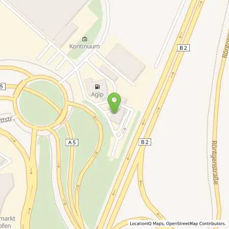 Standortübersicht der Tankstelle Agip Tankstelle in 86368 Gersthofen
