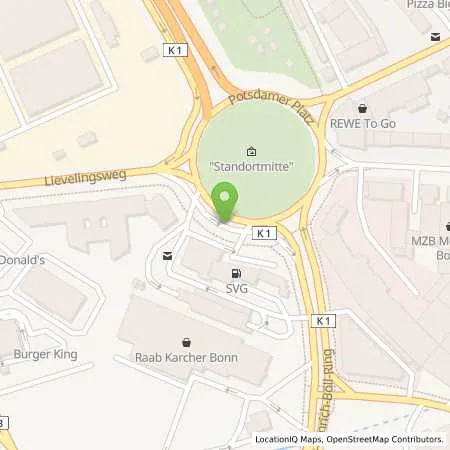 Standortübersicht der Tankstelle SVG Tankstelle in 53119 Bonn