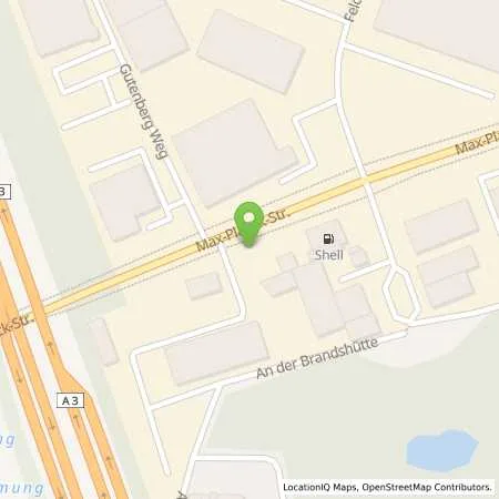 Standortübersicht der Tankstelle Shell Station in 40699 Erkrath