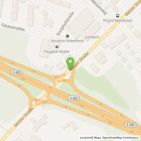 Standortübersicht der Tankstelle Aral Station in 66740 Saarlouis