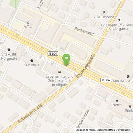 Standortübersicht der Tankstelle Allguth Tankstelle in 81825 München