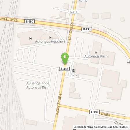 Standortübersicht der Erdgas (CNG) Tankstelle: SVG Tankstelle in 24536, Neumünster
