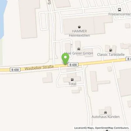 Standortübersicht der Tankstelle Total Station in 24537 Neumünster