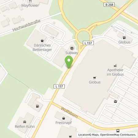 Standortübersicht der Tankstelle Globus Markt (Automatentankstelle) in 66679 Losheim am See