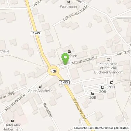 Standortübersicht der Tankstelle Westfalen Tankstelle in 49219 Glandorf