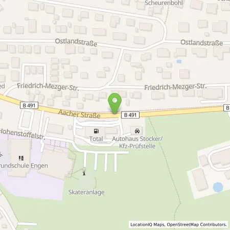 Standortübersicht der Tankstelle Total Station in 78234 Engen