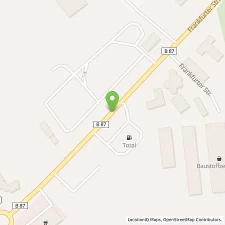 Standortübersicht der Tankstelle Total Station in 04916 Herzberg