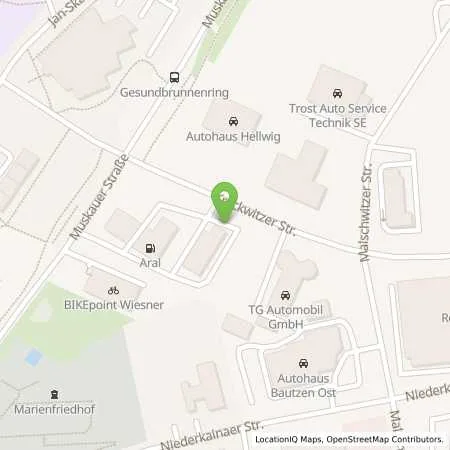 Standortübersicht der Tankstelle Total Station in 04347 Leipzig