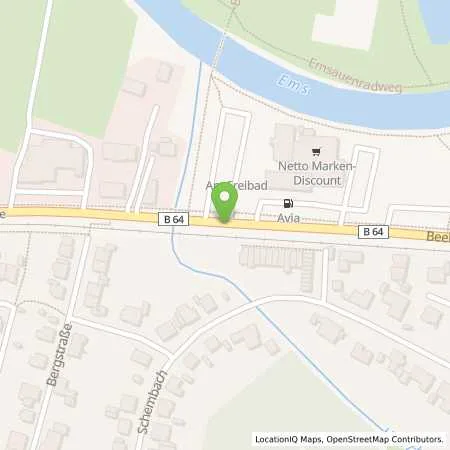 Standortübersicht der Tankstelle Avia Station in 48231 Warendorf