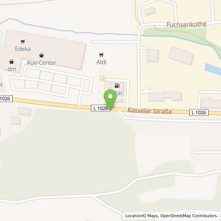 Standortübersicht der Erdgas (CNG) Tankstelle: Star Tankstelle in 98574, Schmalkalden
