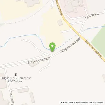 Standortübersicht der Tankstelle Städtische Verkehrsbetriebe Zwickau GmbH Betriebshoftankstelle (Automatentankstelle) in 08056 Zwickau