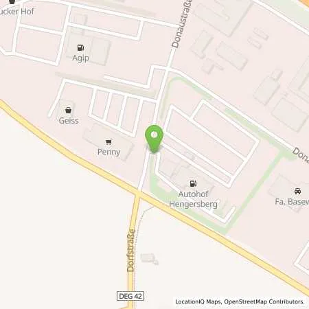 Standortübersicht der Tankstelle Esso Autohof in 94491 Hengersberg