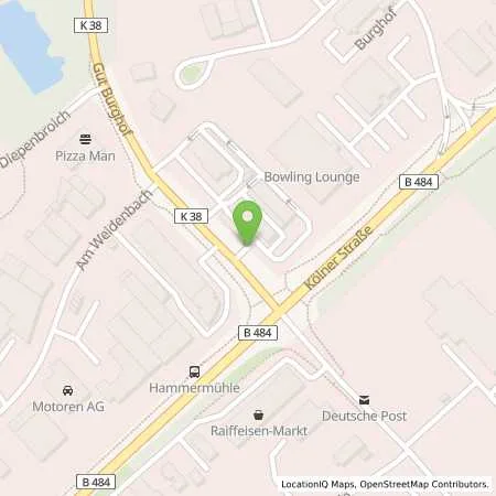 Standortübersicht der Tankstelle Freie Tankstelle Jaeger in 51491 Overath