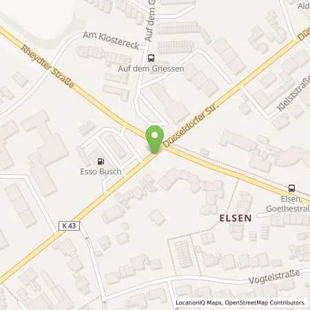 Standortübersicht der Tankstelle Esso Station in 41515 Grevenbroich