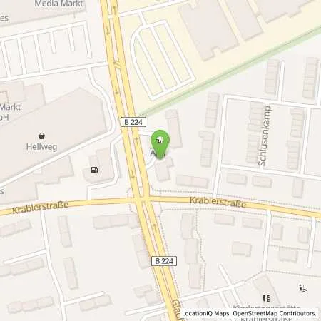 Standortübersicht der Tankstelle Aral Station in 45326 Essen