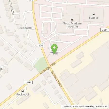 Standortübersicht der Tankstelle Total Tankstelle in 45964 Gladbeck