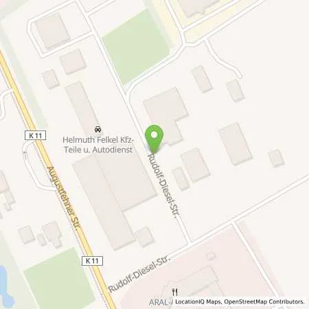 Standortübersicht der Tankstelle Aral Autohof in 26670 Uplengen (Jübberde)