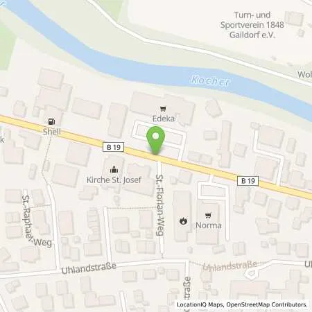 Standortübersicht der Tankstelle Shell Station Schneider in 74405 Gaildorf