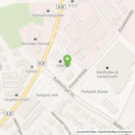 Standortübersicht der Tankstelle OMV Tankstelle in 84489 Burghausen