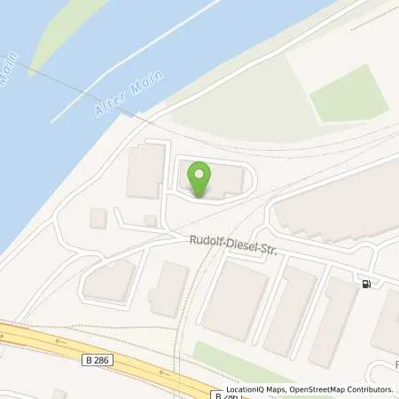 Standortübersicht der Tankstelle Betriebshoftankstelle (Automatentankstelle) in 97424 Schweinfurt