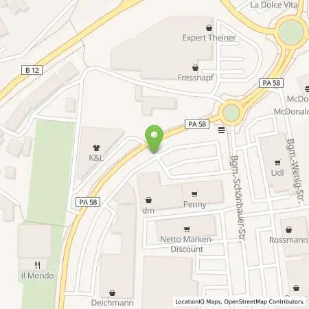 Standortübersicht der Tankstelle Shell Station in 94060 Pocking