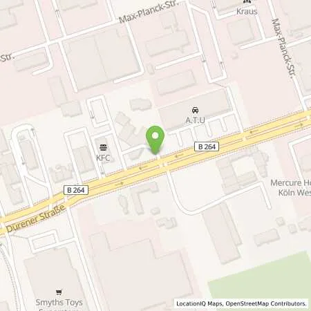 Standortübersicht der Tankstelle Shell Station in 50858 Köln