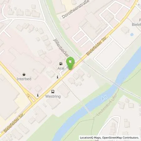 Standortübersicht der Tankstelle Aral Station in 32051 Herford