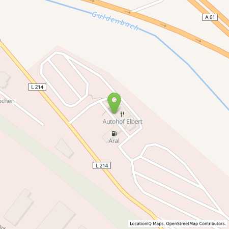 Standortübersicht der Erdgas (CNG) Tankstelle: Aral Station in 55494, Rheinböllen
