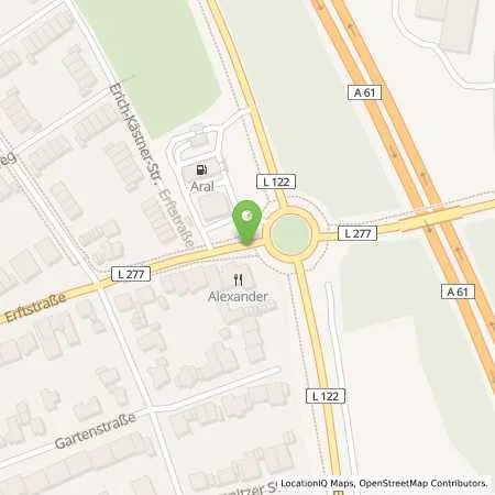 Standortübersicht der Tankstelle Aral Station in 50170 Kerpen