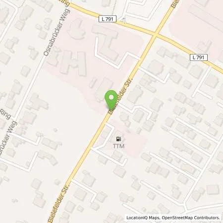 Standortübersicht der Tankstelle Freie Tankstelle TTM in 33378 Rheda-Wiedenbrück